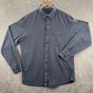 Banana Republic Shirt Men’s Large Lightweight Flannel Button-Up Plaid Casual